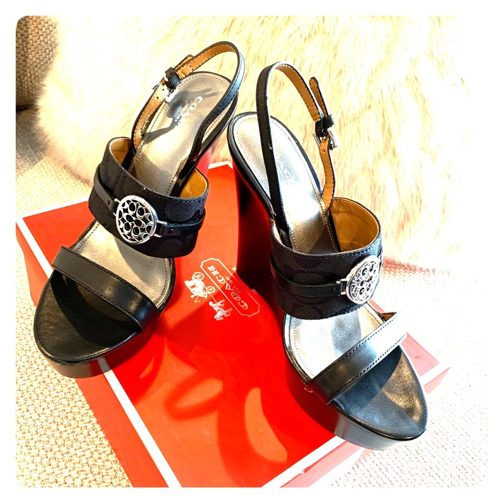 COACH Beatriz Wedge Sandals